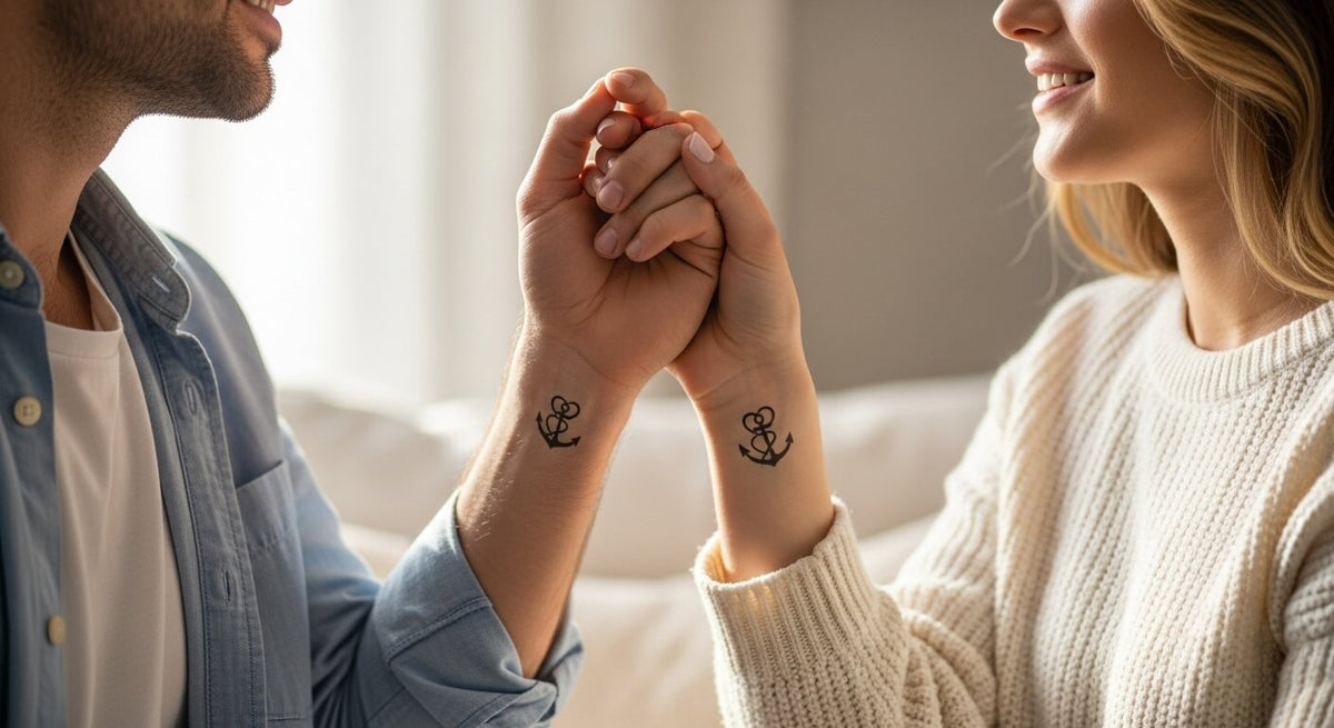 Tatuaggi temporanei per coppie: 20 idee dolcissime per celebrare il vostro amore