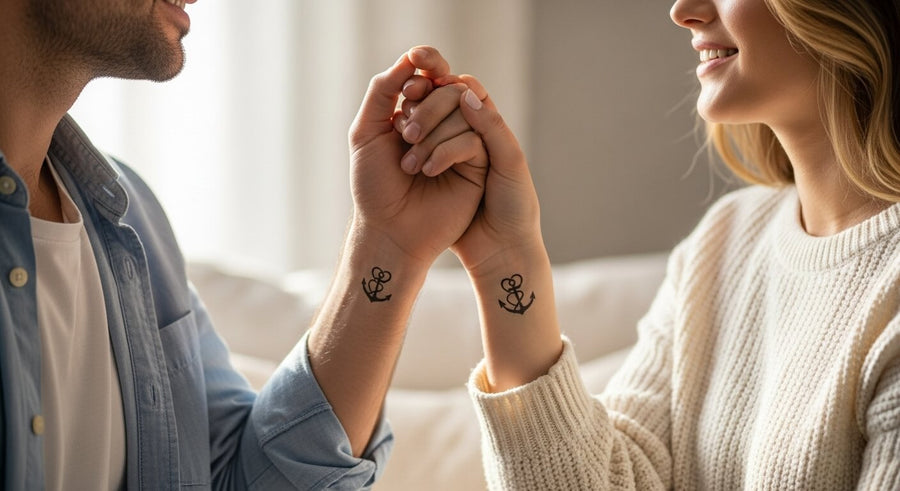 Tatuaggi temporanei per coppie: 20 idee dolcissime per celebrare il vostro amore