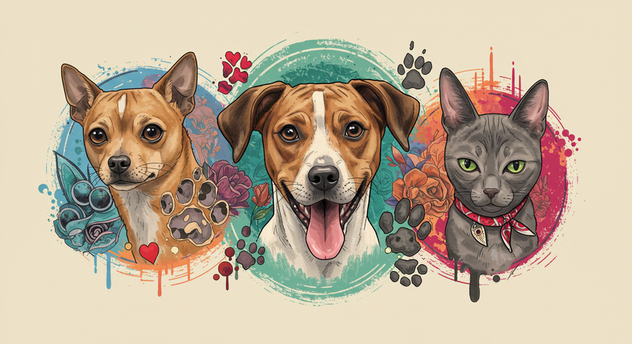 Tatuaggi sugli animali: l’arte della personalizzazione