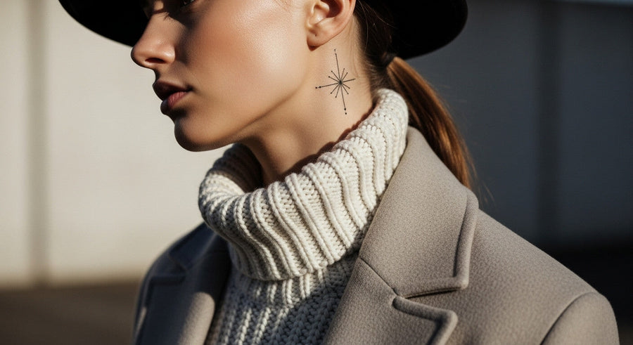 Tatuaggi neri minimalisti: la tendenza chic e senza tempo dell’inverno