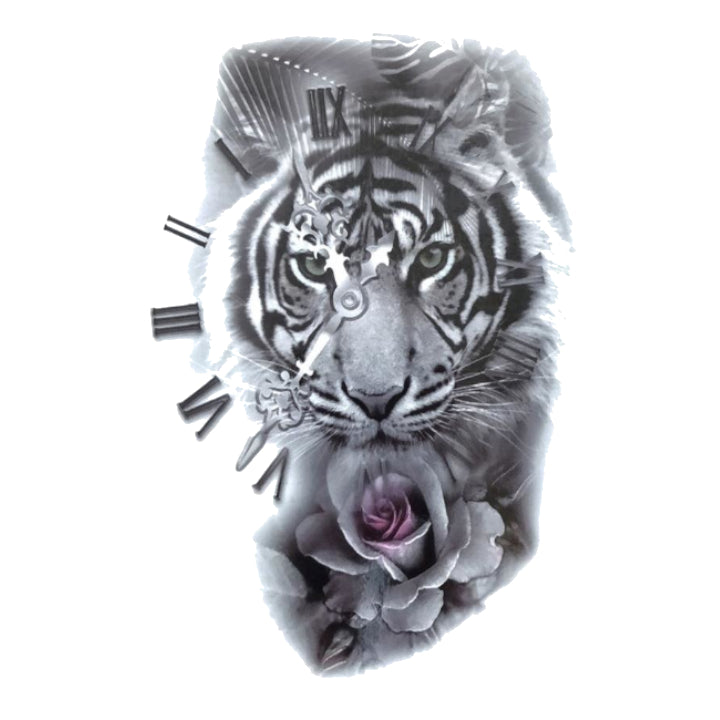 Tiger and Roses