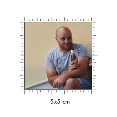 Tatuaggi temporanei personalizzati : 5 x 5 cm