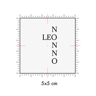 Tatuaggi temporanei personalizzati : 5 x 5 cm