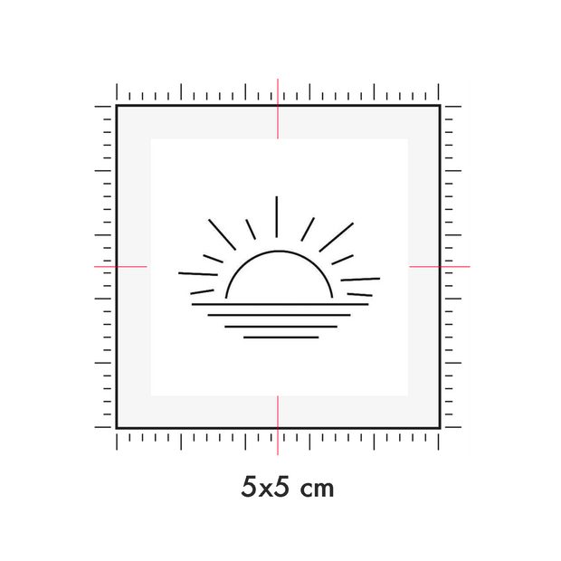Tatuaggi temporanei personalizzati : 5 x 5 cm