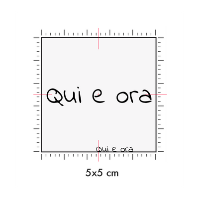 Tatuaggi temporanei personalizzati : 5 x 5 cm