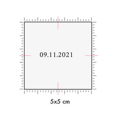 Tatuaggi temporanei personalizzati : 5 x 5 cm