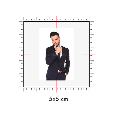 Tatuaggi temporanei personalizzati : 5 x 5 cm