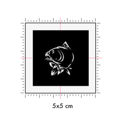 Tatuaggi temporanei personalizzati : 5 x 5 cm