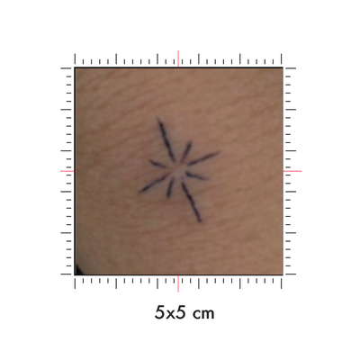 Tatuaggi temporanei personalizzati : 5 x 5 cm