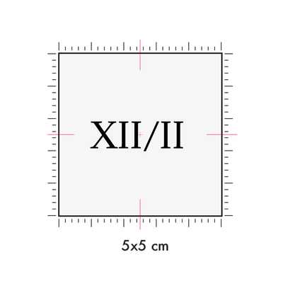 Tatuaggi temporanei personalizzati : 5 x 5 cm