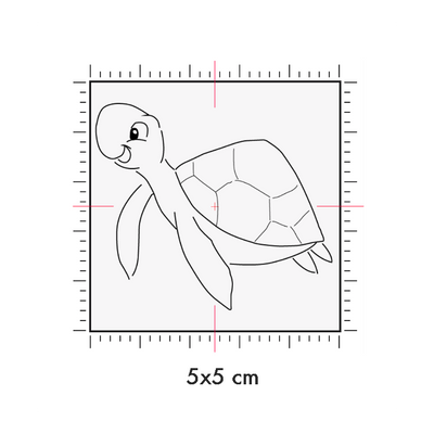 Tatuaggi temporanei personalizzati : 5 x 5 cm