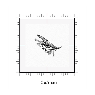 Tatuaggi temporanei personalizzati : 5 x 5 cm