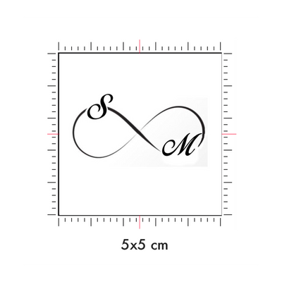 Tatuaggi temporanei personalizzati : 5 x 5 cm
