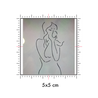 Tatuaggi temporanei personalizzati : 5 x 5 cm