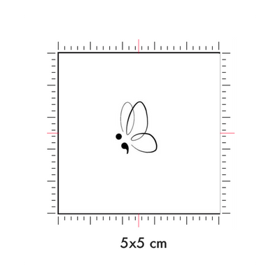 Tatuaggi temporanei personalizzati : 5 x 5 cm
