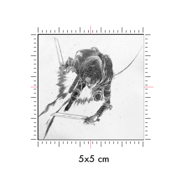 Tatuaggi temporanei personalizzati : 5 x 5 cm