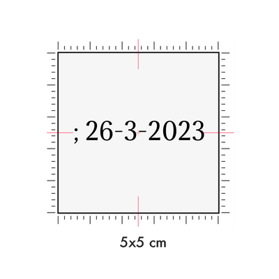 Tatuaggi temporanei personalizzati : 5 x 5 cm