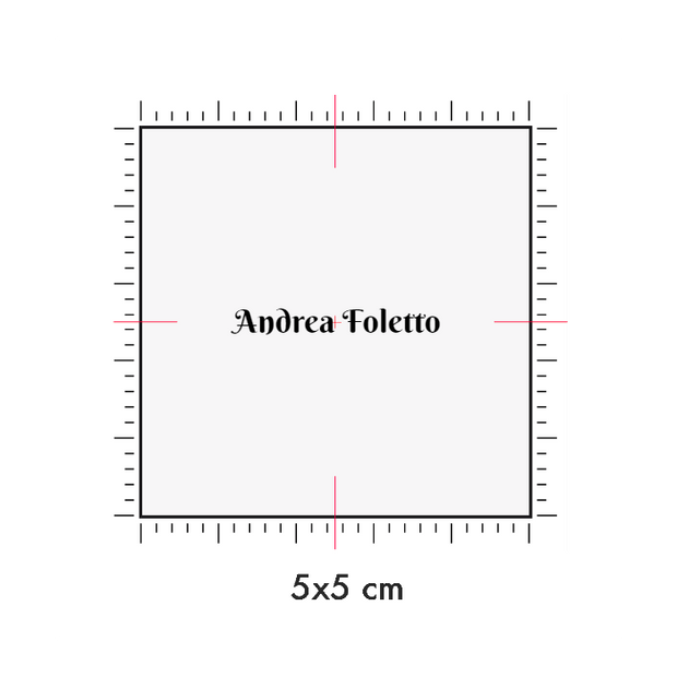 Tatuaggi temporanei personalizzati : 5 x 5 cm