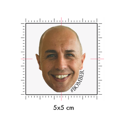 Tatuaggi temporanei personalizzati : 5 x 5 cm
