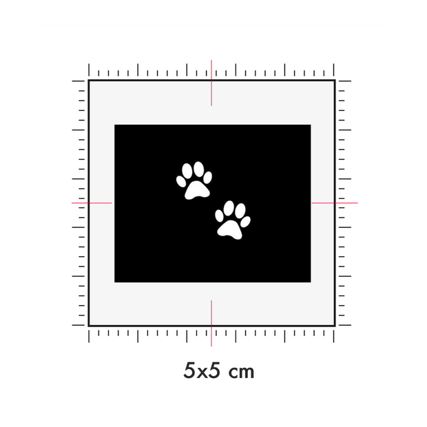 Tatuaggi temporanei personalizzati : 5 x 5 cm