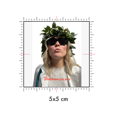 Tatuaggi temporanei personalizzati : 5 x 5 cm