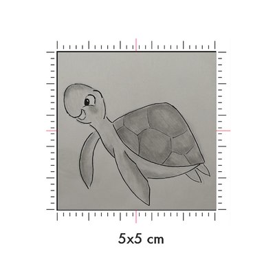 Tatuaggi temporanei personalizzati : 5 x 5 cm