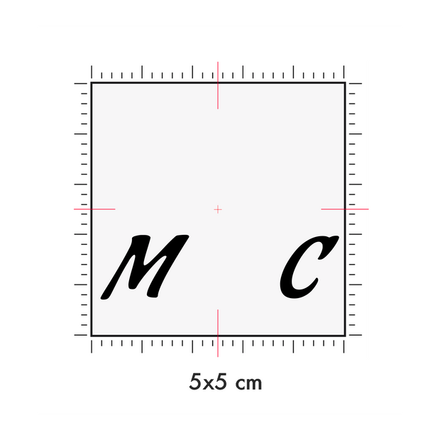 Tatuaggi temporanei personalizzati : 5 x 5 cm