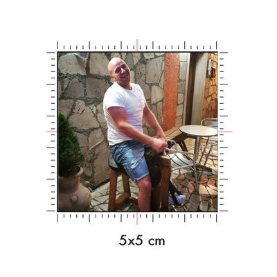 Tatuaggi temporanei personalizzati : 5 x 5 cm
