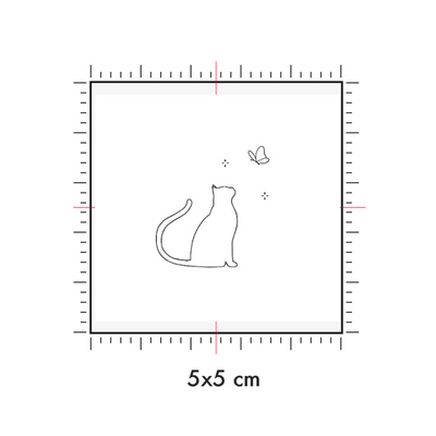Tatuaggi temporanei personalizzati : 5 x 5 cm