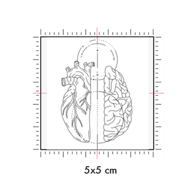 Tatuaggi temporanei personalizzati : 5 x 5 cm