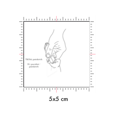 Tatuaggi temporanei personalizzati : 5 x 5 cm