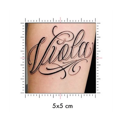 Tatuaggi temporanei personalizzati : 5 x 5 cm