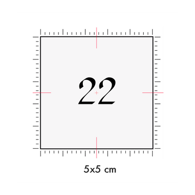 Tatuaggi temporanei personalizzati : 5 x 5 cm