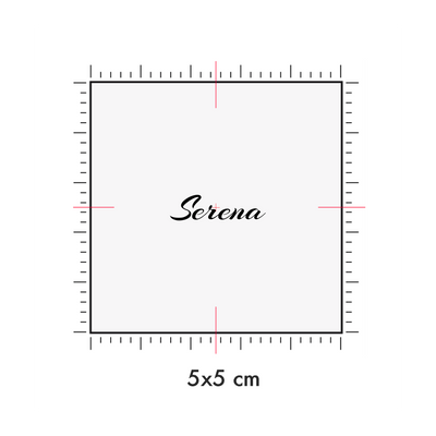 Tatuaggi temporanei personalizzati : 5 x 5 cm