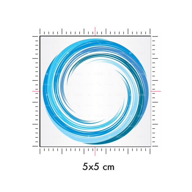 Tatuaggi temporanei personalizzati : 5 x 5 cm