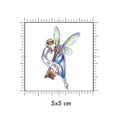 Tatuaggi temporanei personalizzati : 5 x 5 cm