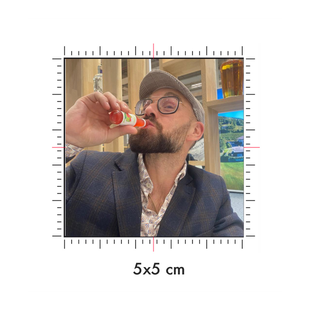 Tatuaggi temporanei personalizzati : 5 x 5 cm