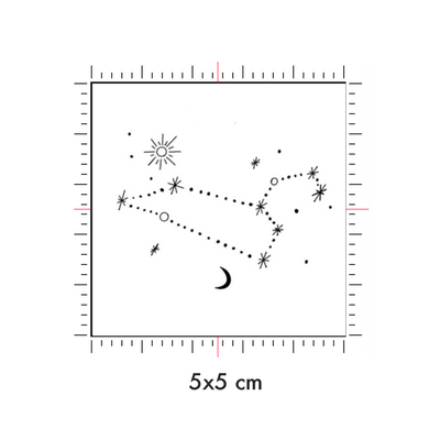 Tatuaggi temporanei personalizzati : 5 x 5 cm