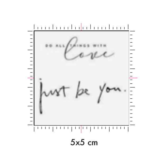 Tatuaggi temporanei personalizzati : 5 x 5 cm