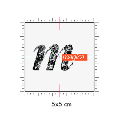 Tatuaggi temporanei personalizzati : 5 x 5 cm