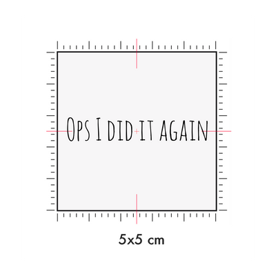 Tatuaggi temporanei personalizzati : 5 x 5 cm