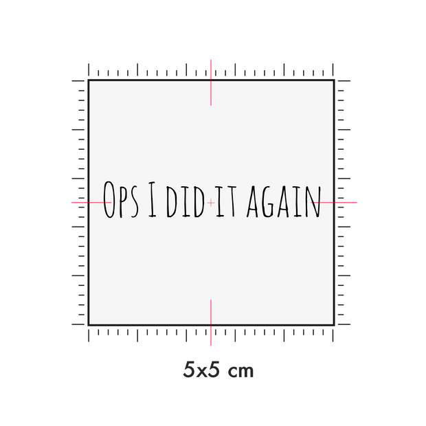 Tatuaggi temporanei personalizzati : 5 x 5 cm