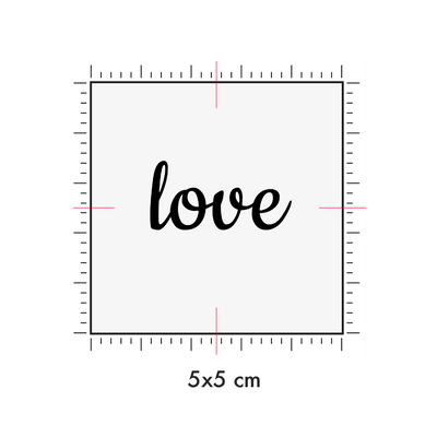 Tatuaggi temporanei personalizzati : 5 x 5 cm