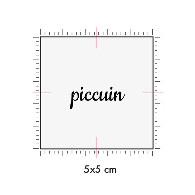 Tatuaggi temporanei personalizzati : 5 x 5 cm