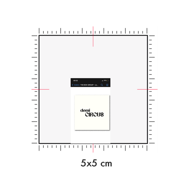 Tatuaggi temporanei personalizzati : 5 x 5 cm