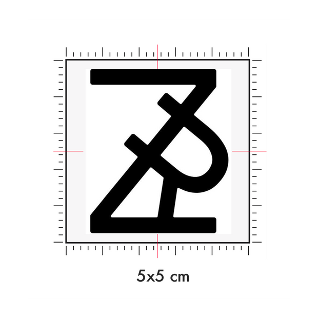 Tatuaggi temporanei personalizzati : 5 x 5 cm