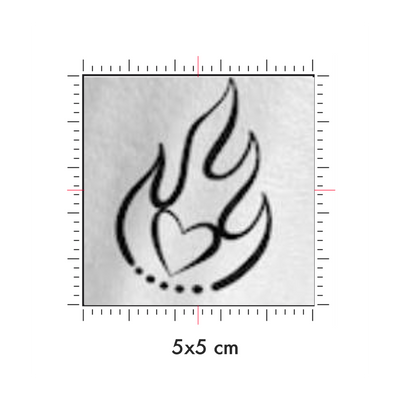 Tatuaggi temporanei personalizzati : 5 x 5 cm