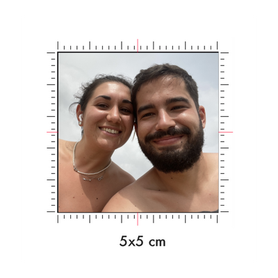 Tatuaggi temporanei personalizzati : 5 x 5 cm