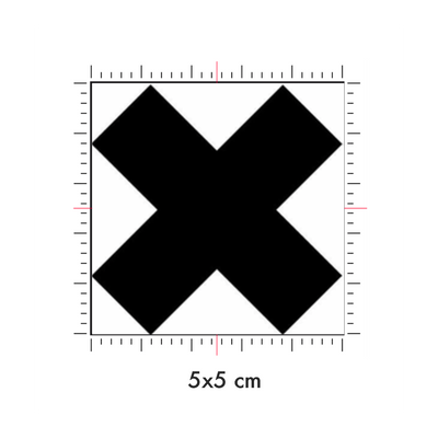 Tatuaggi temporanei personalizzati : 5 x 5 cm