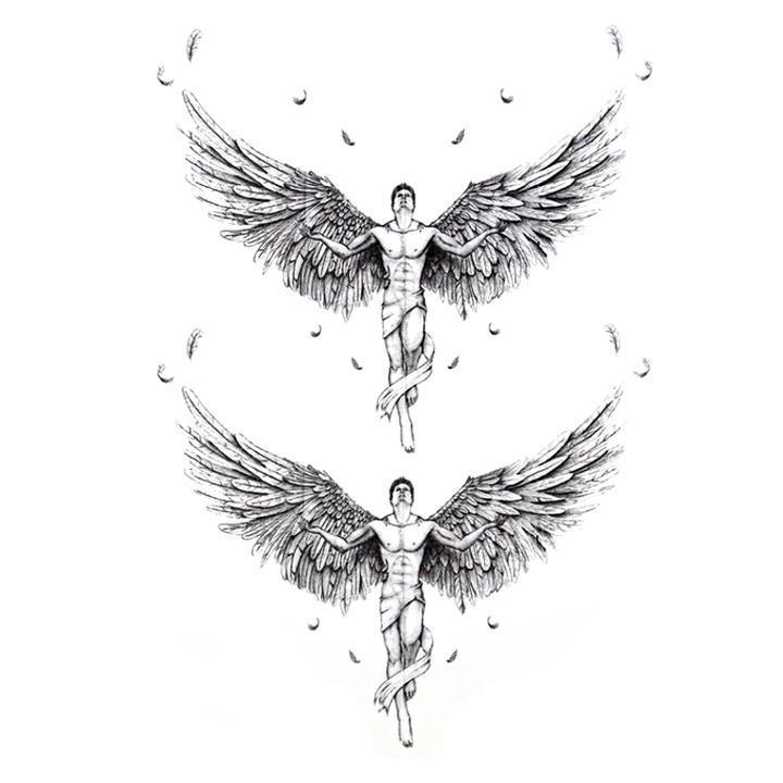 Tatouage éphémère temporaire chrétien anges archanges